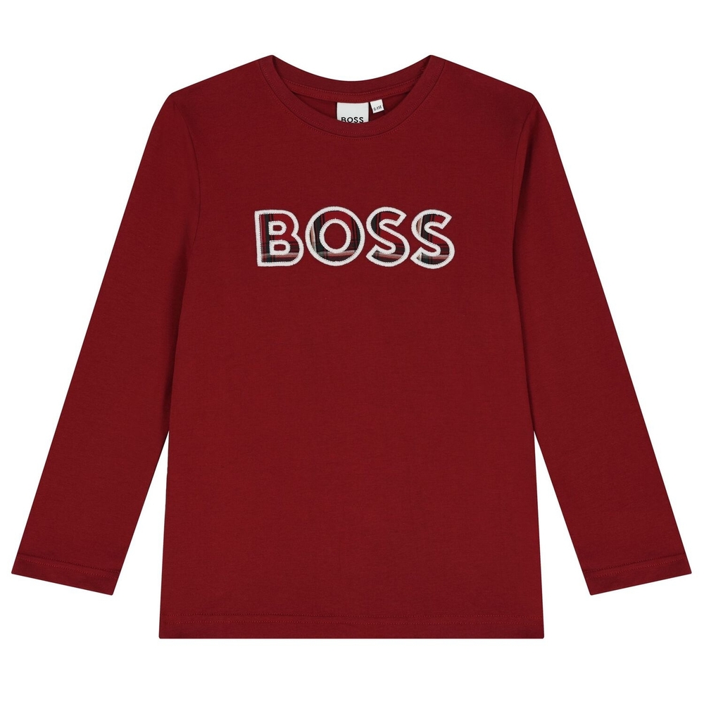 BOSS | Crewneck T-Shirt in Deep Burgundy